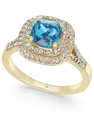 Charter Club - Stone Crystal Halo Ring,