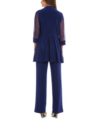 Embellished Layered-Look Pantsuit
