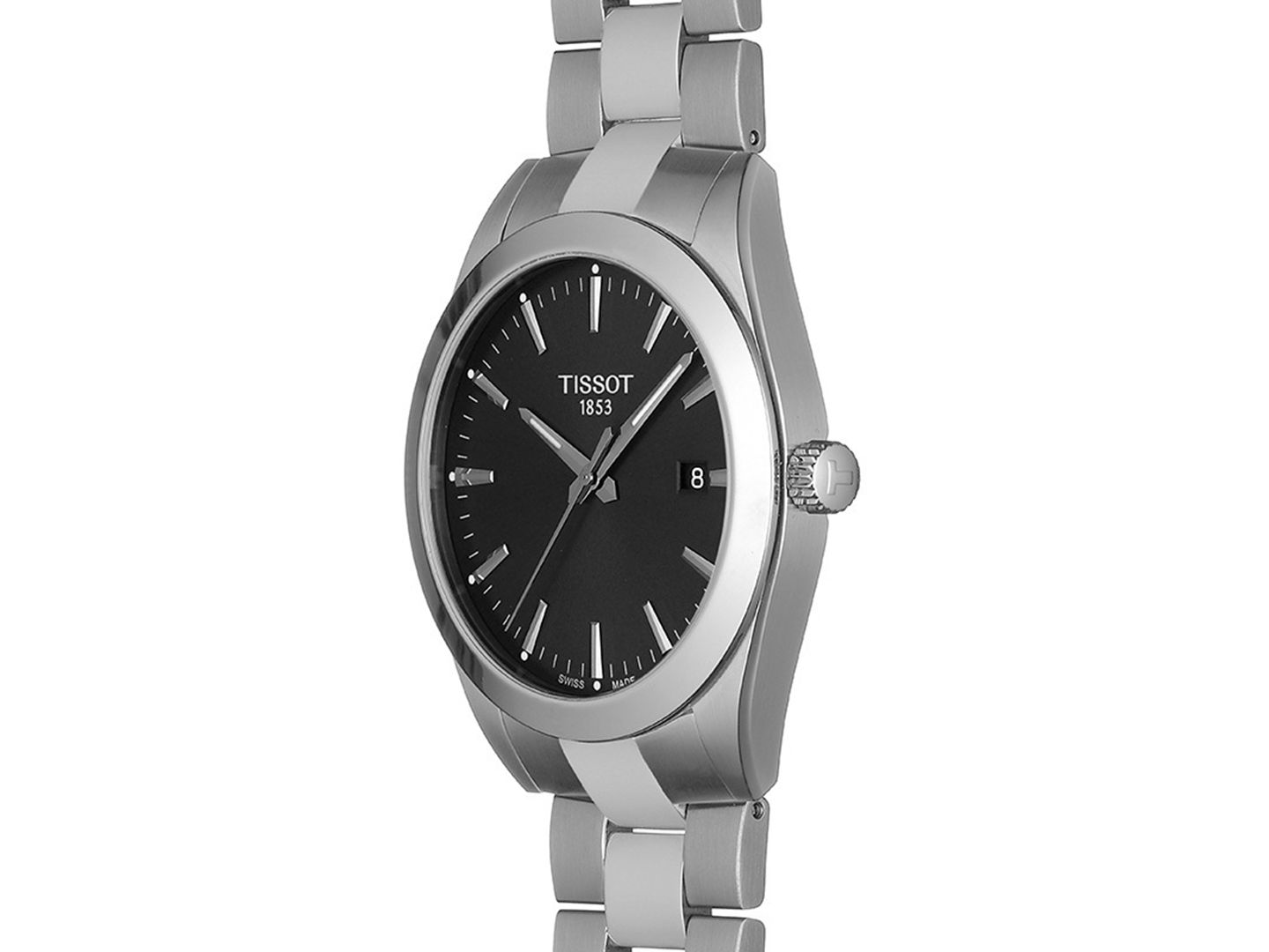 Мужские часы Tissot Swiss T-Classic Gentleman Stainless Steel Bracelet Watch Watch 40mm — фото 3