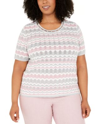 Alfred Dunner - Plus Size Primrose Garden Sweater