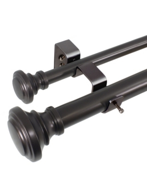 Decopolitan Trumpet Double Curtain Rod Set