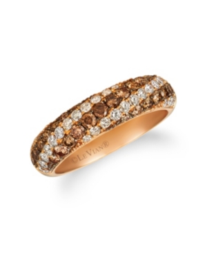 image of Chocolate Diamonds (1/15 ct. t. w.) Ring in 14k Rose Gold