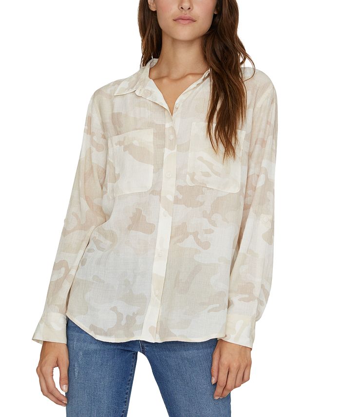 Camo boyfriend shirt cheap