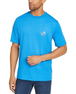 Tommy Bahama Men's Found On Kegslist Graphic T-shirt In Turkish Sea Hthr