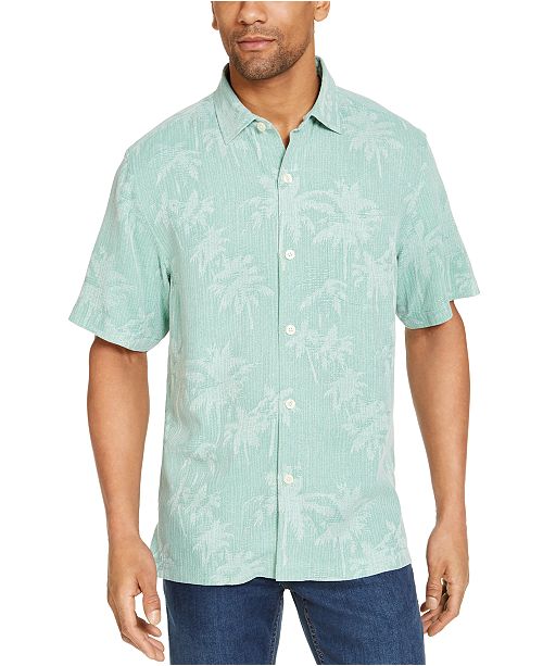 Tommy Bahama Men S Tropical Print Silk Short Sleeve Camp Shirt