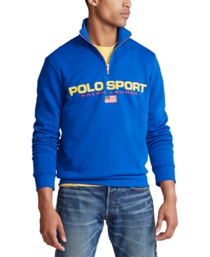 Polo Ralph Lauren Men's Polo Sport Fleece Quarter-zip In Sapphire Blue