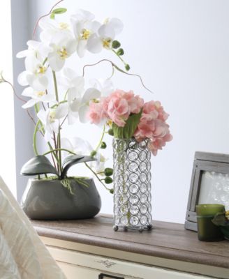 Elipse Crystal Decorative Flower Vase, Candle Holder, Wedding Centerpiece