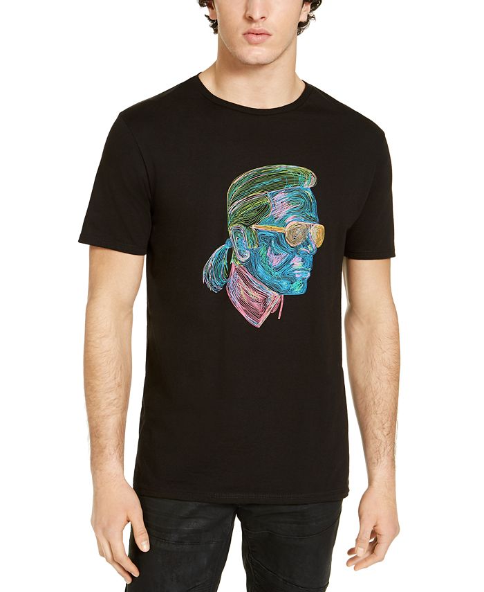 Karl Lagerfeld Paris Men's Karl Neon Sketch T-Shirt & Reviews - T ...
