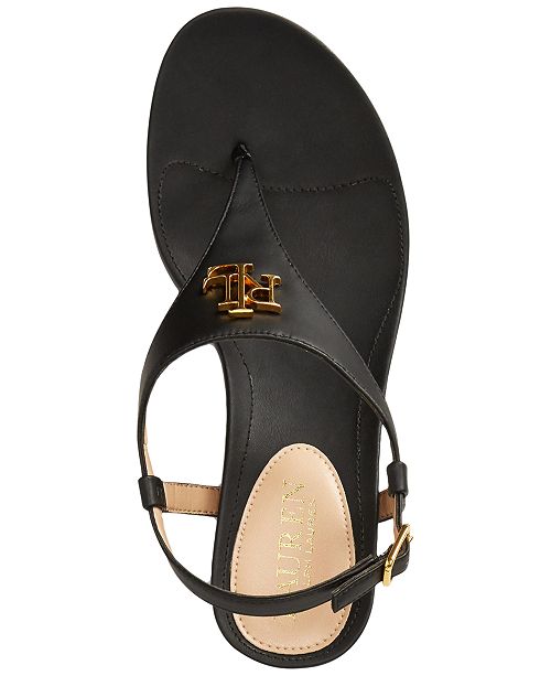 ralph lauren tan wedges