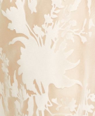 Say Yes to the Prom Juniors' Embellished Floral Burnout Strapless Gown, Created for Macy's