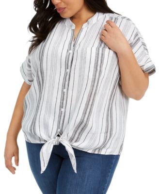 macys linen tops