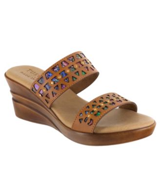 tuscany by easy street calla women's wedge sandals