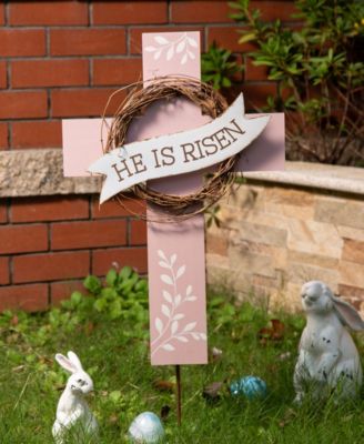 Easter Cross Yard Stake or Wall Decor