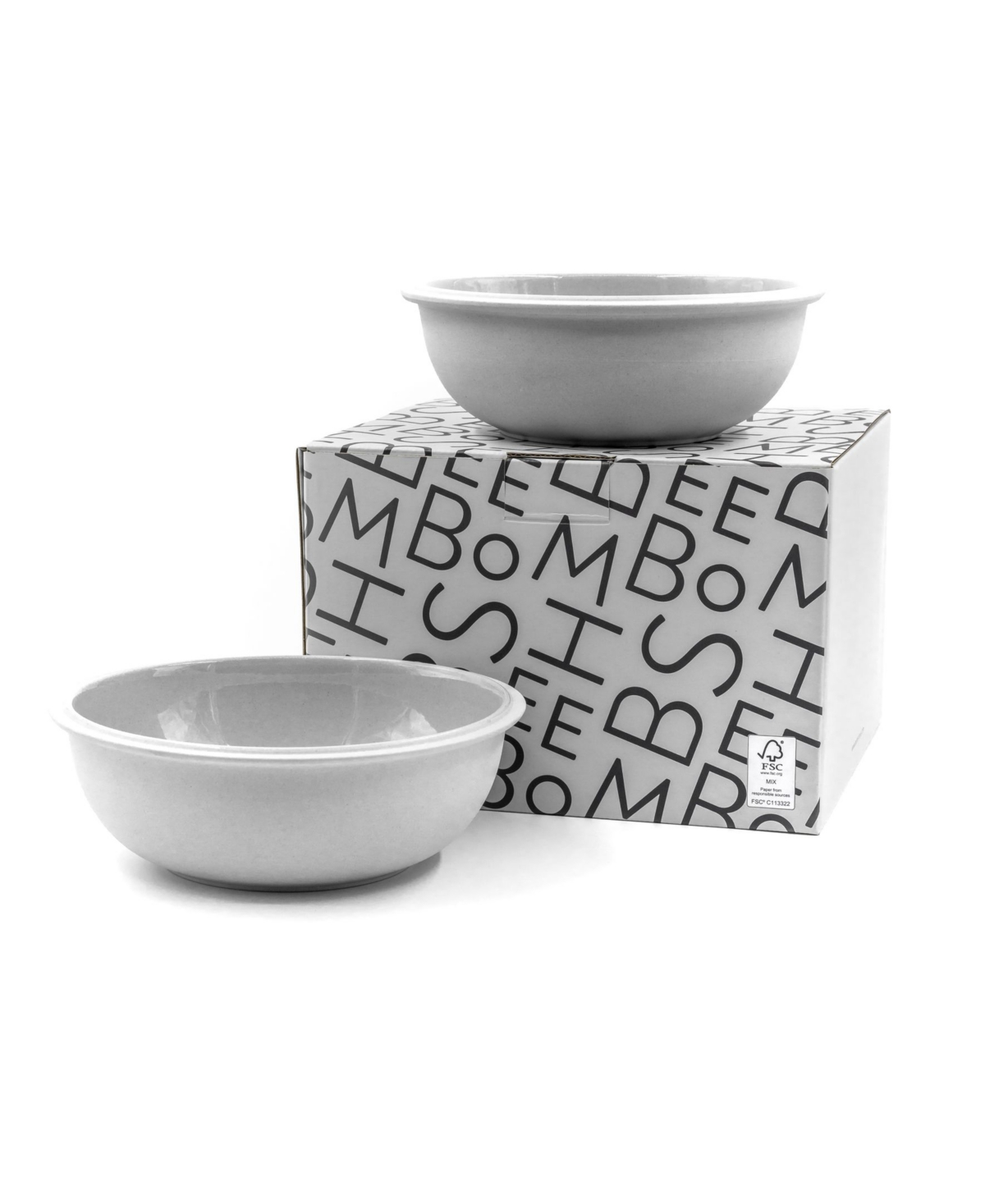 Bomshbee Tinge Porcelain Bowl - Set of 2