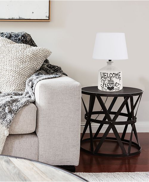 Simple Designs Welcome Home Rustic Ceramic Farmhouse Foyer