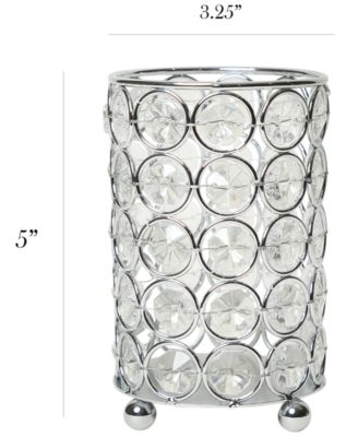 Elipse Crystal Decorative Flower Vase, Candle Holder, Wedding Centerpiece