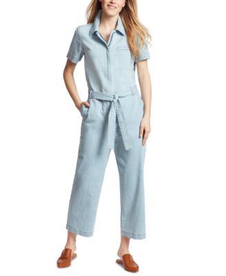 Ella Moss Belted Denim Jumpsuit Macy s