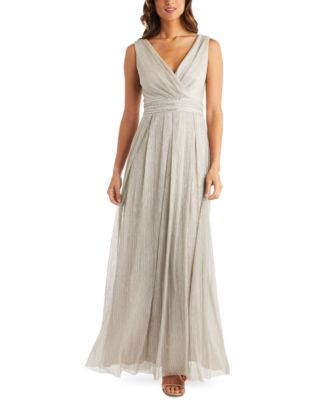 R & M Richards - Crinkle Pleated Gown