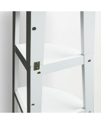 5-Shelf Corner Ladder Bookcase