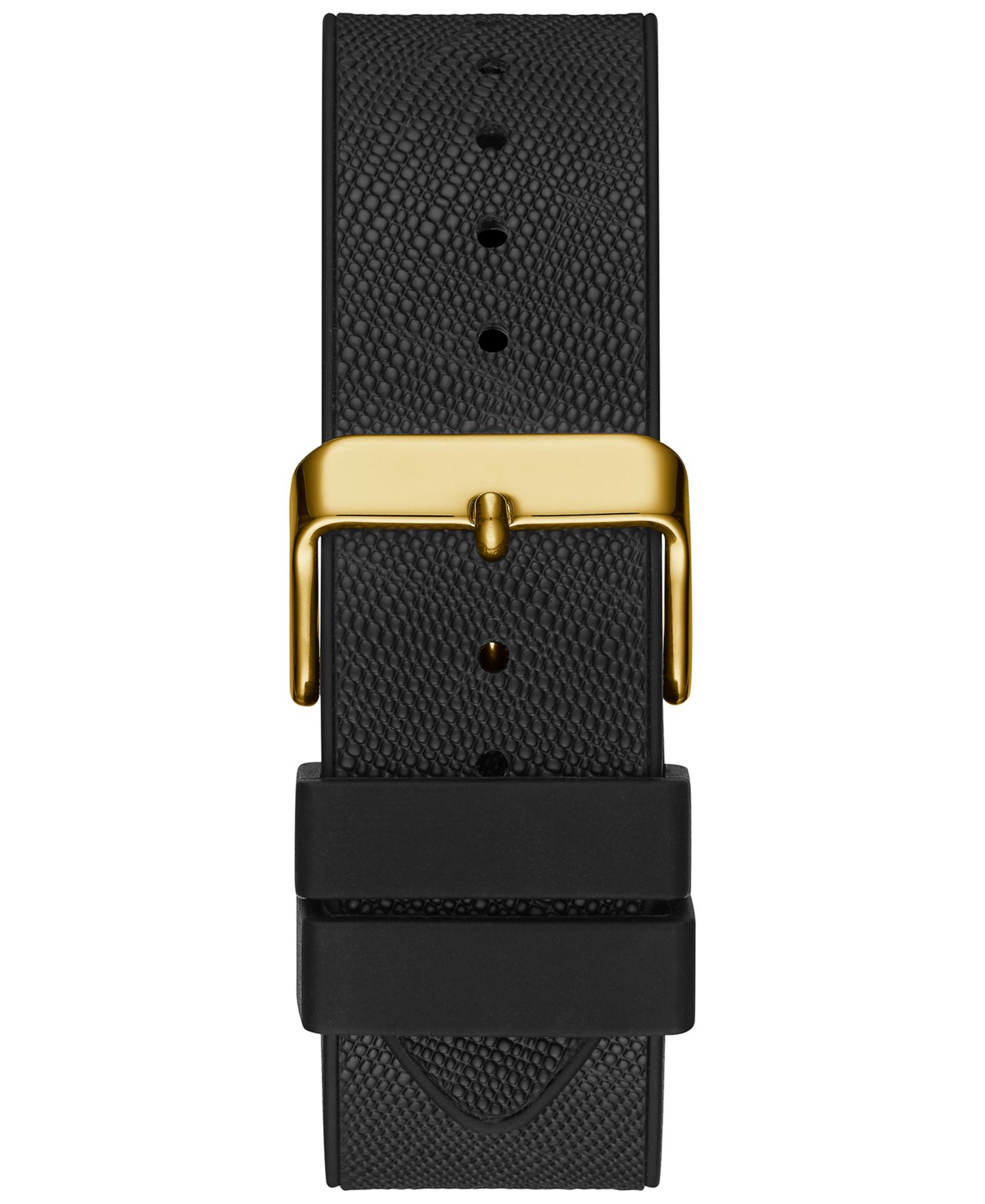 Men's Black Silicone Flex Strap Watch 51mm