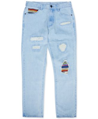 LRG - Men's Classic-Fit Earth Lessons Patched Jeans
