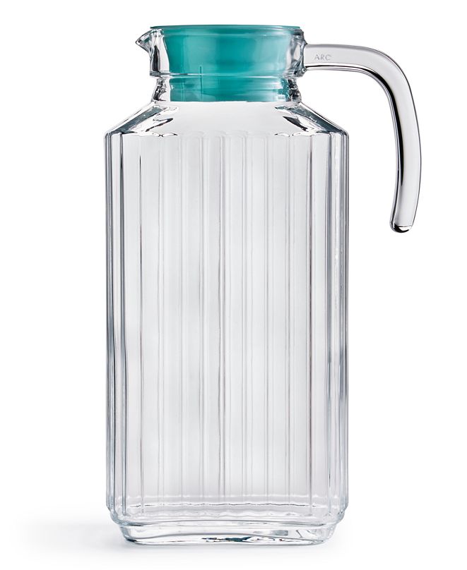 Martha Stewart Collection Glass Pitcher with Lid, Created for Macy's