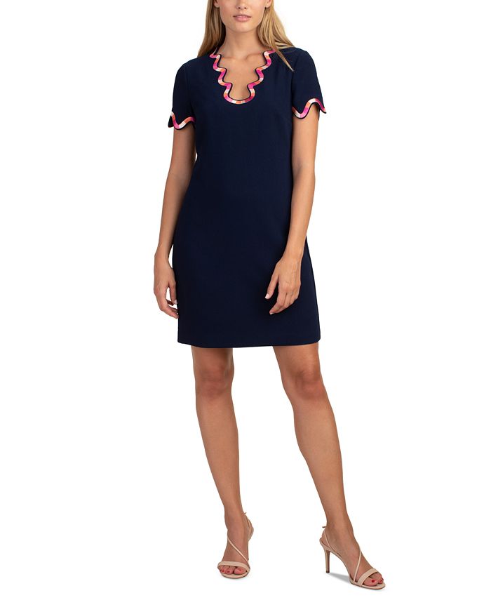 Trina turk top embroidered dress