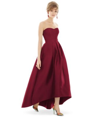 Alfred Sung Strapless High-Low Maxi Dress & Reviews - Dresses - Women ...