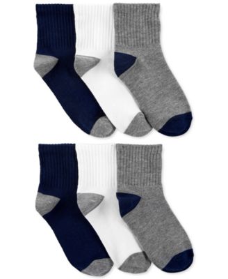 Carter's - Little & Big Boys 6-Pk. Crew Socks