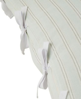 Laura Ashley Madelynn Cotton Reversible 5 Piece Comforter Set, Twin