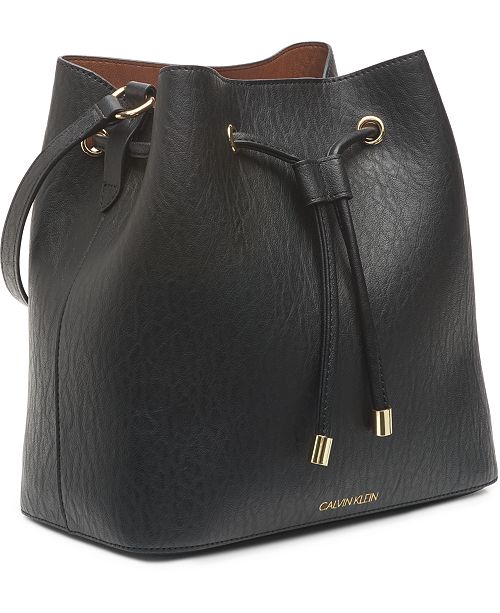 Calvin Klein Gabrianna Bucket Bag & Reviews - Handbags & Accessories ...