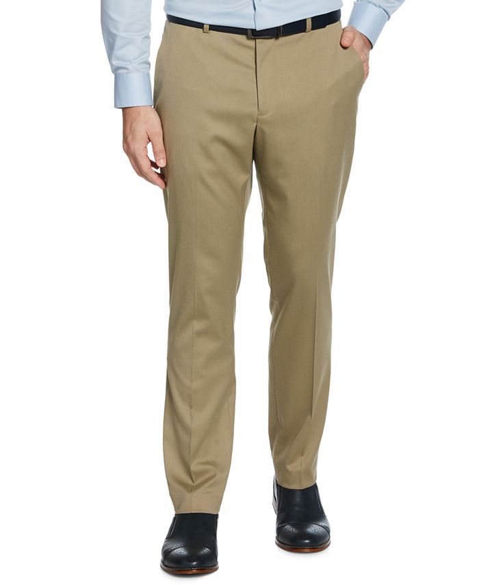 Perry Ellis Men's Slim-Fit Stretch Textured Dress Pants - Macy's