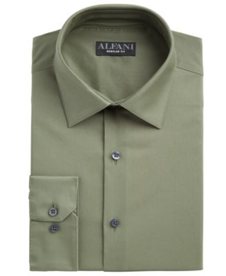 Alfani Men's Regular Fit Cooling Performance Stretch Solid Dress Shirt,  Created for Macy's - Macy's