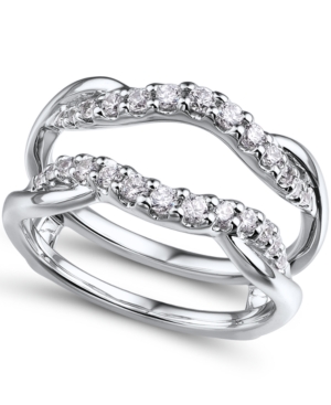 image of Diamond (1/2 ct. t.w.) Ring Enhancer in 14K White Gold