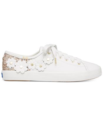 kate spade new york Kickstart Glitter Floral Sneakers - Macy's
