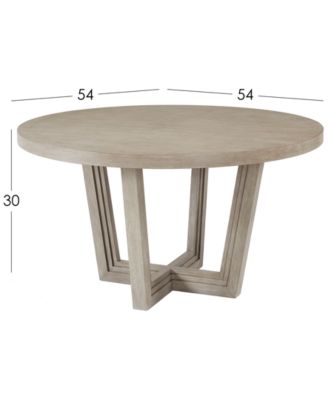 Furniture Modern Coastal Round Dining Table