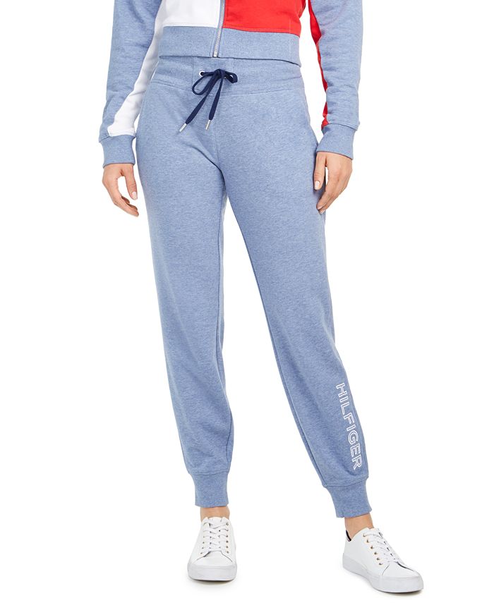 Tommy Hilfiger Sleep Jogger Sweatpants Women's Small Navy Drawstring Spell  Out