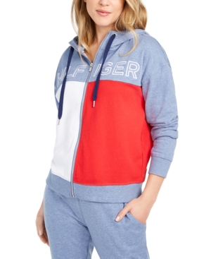 image of Tommy Hilfiger Sport Colorblocked Zip-Up Hoodie