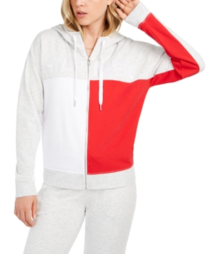 image of Tommy Hilfiger Sport Colorblocked Zippered Hoodie
