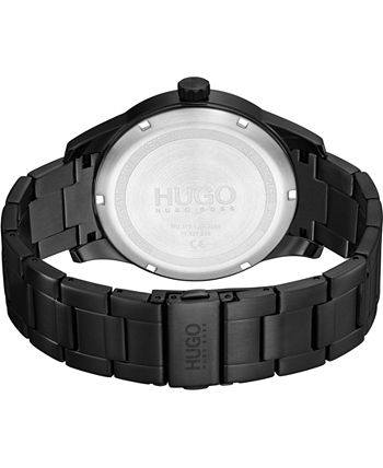 HUGO - Men's #Invent Black Stainless Steel Bracelet Watch 46mm