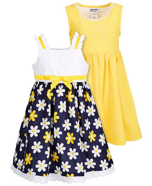 Blueberi Boulevard Toddler Girls 2 Pack Daisy Dresses Reviews
