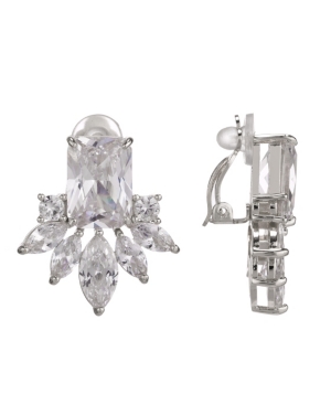 image of Nina Cubic Zirconia Cluster Clip Earring