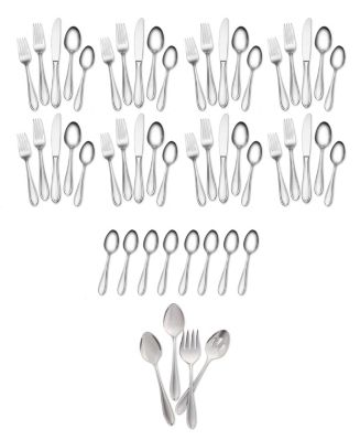 Hampton Signature Nobility Frosted 52-PC Flatware Set, Service for 8 ...