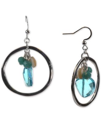 Style & Co - Shaky Bead Drop Hoop Earrings