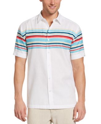 Cubavera - Men's Horizontal Stripe Shirt