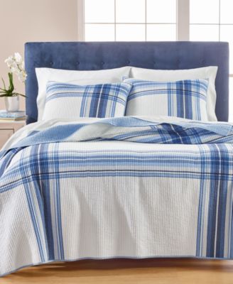 Photo 1 of FULL/QUEEN Martha Stewart Collection Engineered Plaid Quilt ONLY, (no shams) Created for Macy's