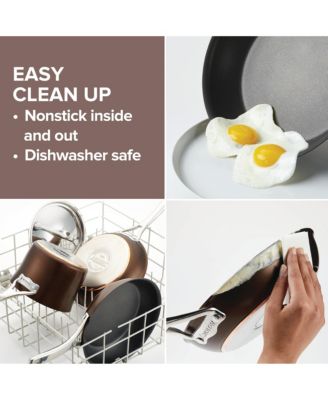 Nouvelle Copper Luxe Sable Hard-Anodized Non-Stick Cookware Set, 11 Piece