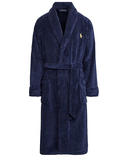 Polo Ralph Lauren Men's Sleepwear Soft Cotton Kimono Velour Robe