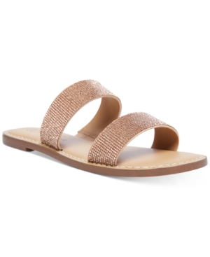 Wild Pair Ginnie Double-Band Slide Flat Sandals Created for Macy's Women's Shoes