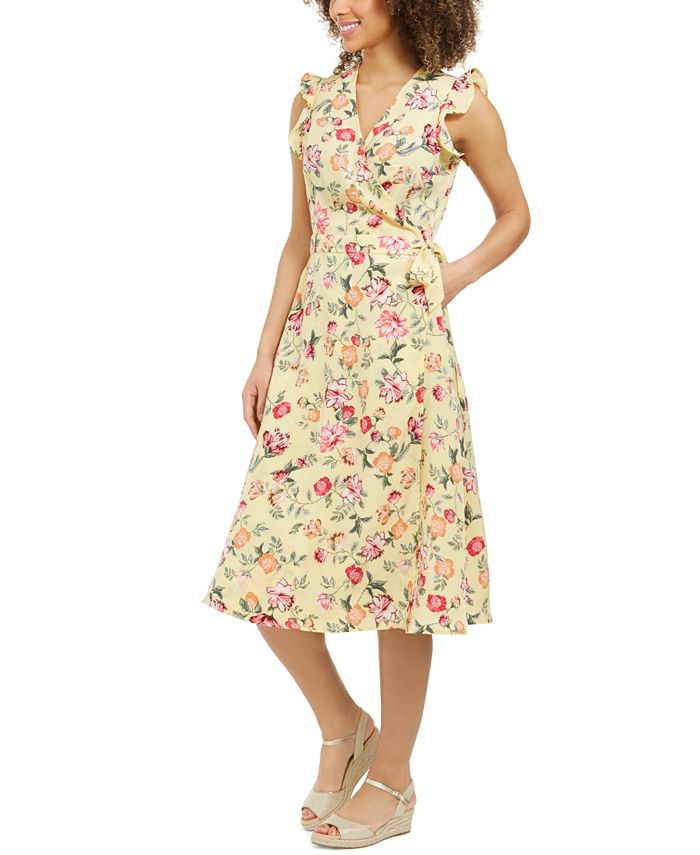 Charter Club Mommy & Me Floral-Print Wrap Dress, Created for Macy's ...